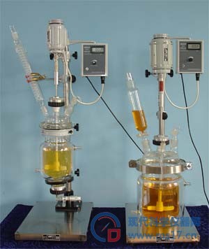 生产型双层玻璃反应釜/玻璃反应器