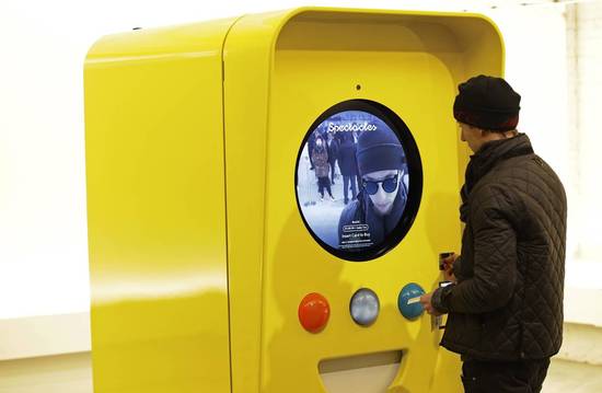 Henri Nekmouche from Sweden purchases Snapchat Spectacles from a vending machine in New York last month. Until three mo<em></em>nths ago, Snap was known simply for its ephemeral messaging app, Snapchat. Then it dove into hardware.
