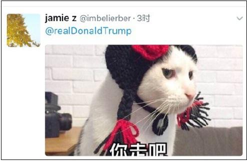 特朗普推特称不要潜航器 中国网友发表情包回击