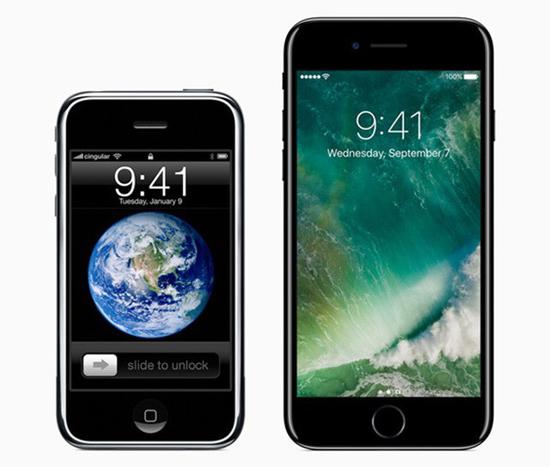 第一代iPhone与iPhone 7